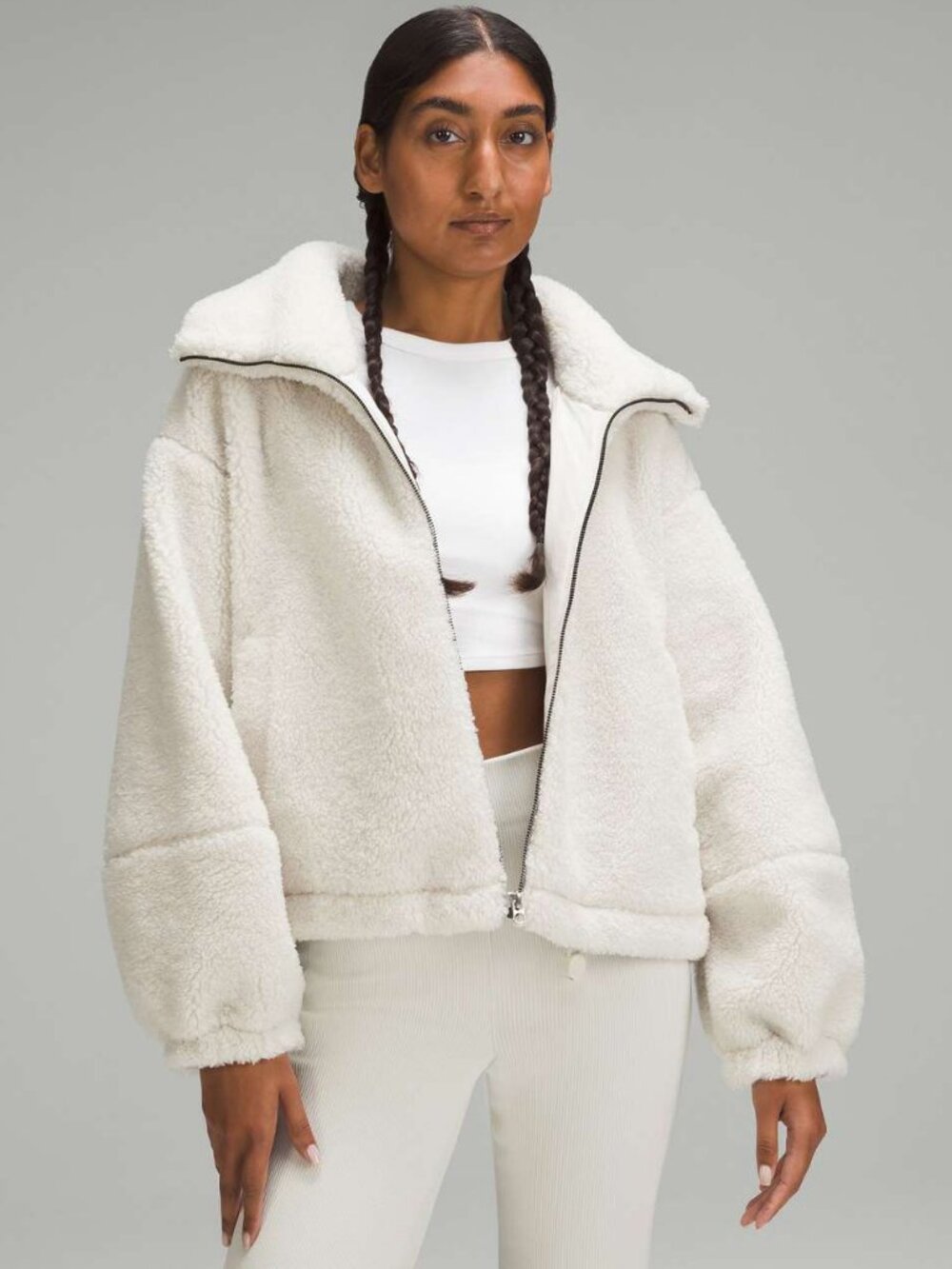 Lululemon Cinchable Fleece Zip Up Jacket Size 6
